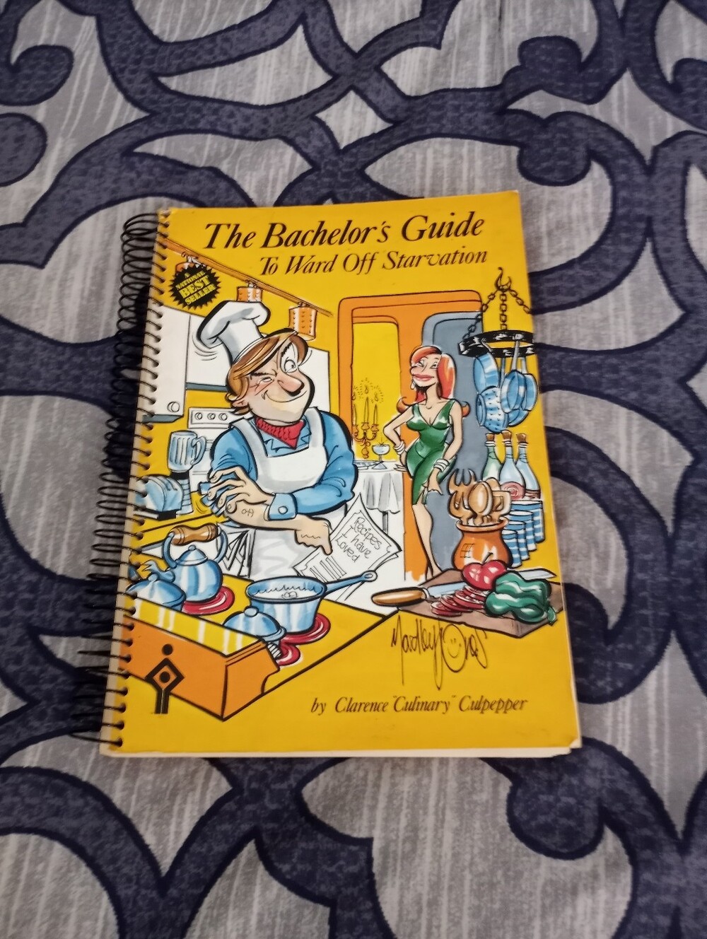 Vintage 1988 THE BACHELORS GUIDE TO WARD OFF STARVATION Cookbook
